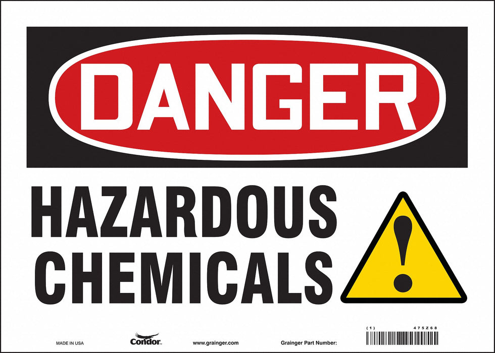 Safety Sign 10 in x 14 in Vinyl