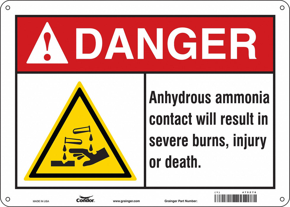 Safety Sign 10 inx14 in Aluminum