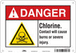 Chemical Sign 7 in x 10 in Aluminum