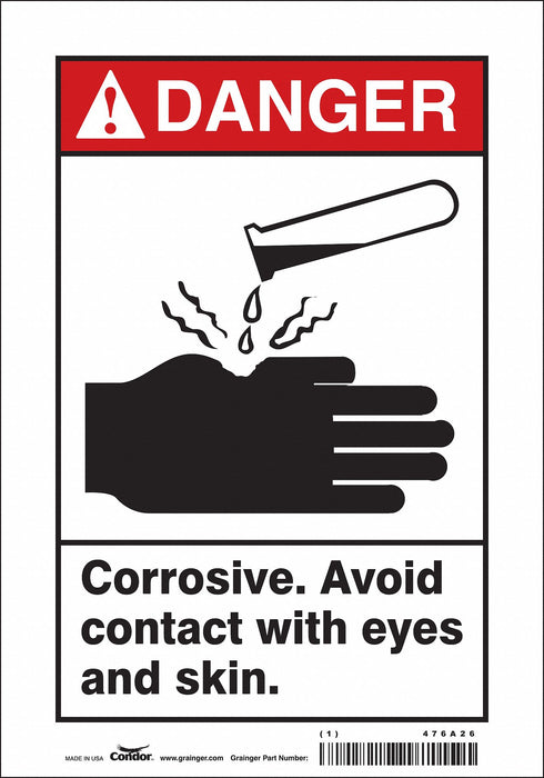 Safety Sign 10 in x 7 in Vinyl