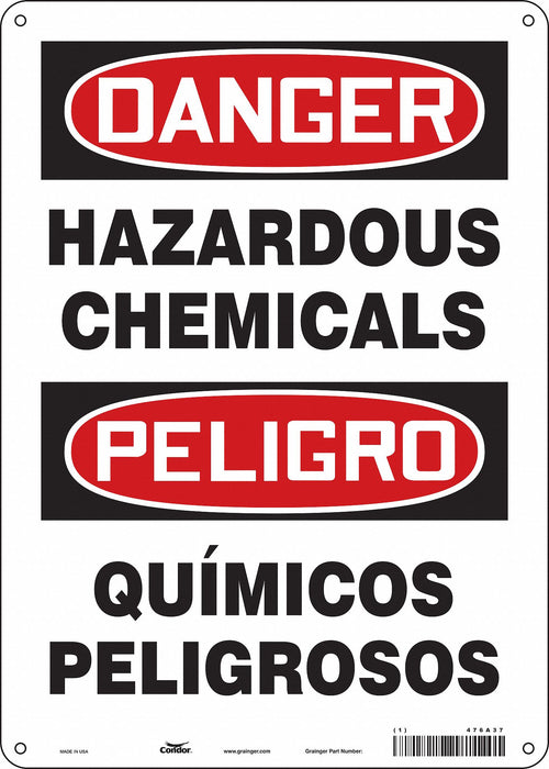Safety Sign 14 in x 10 in Aluminum