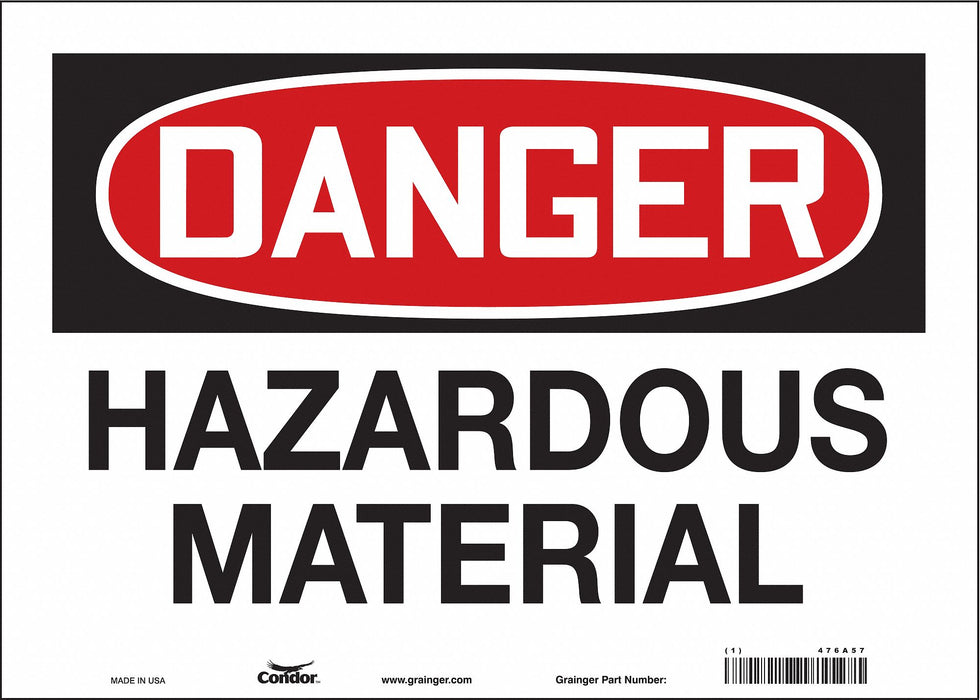 Safety Sign 10 in x 14 in Vinyl