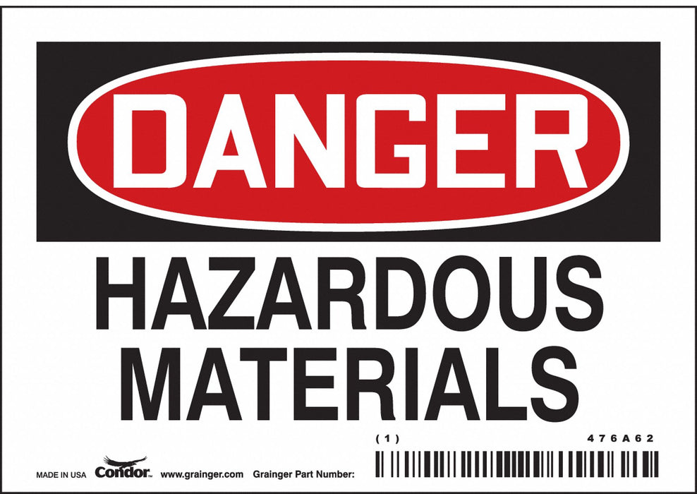 Safety Sign 3 1/2 inx5 in Vinyl