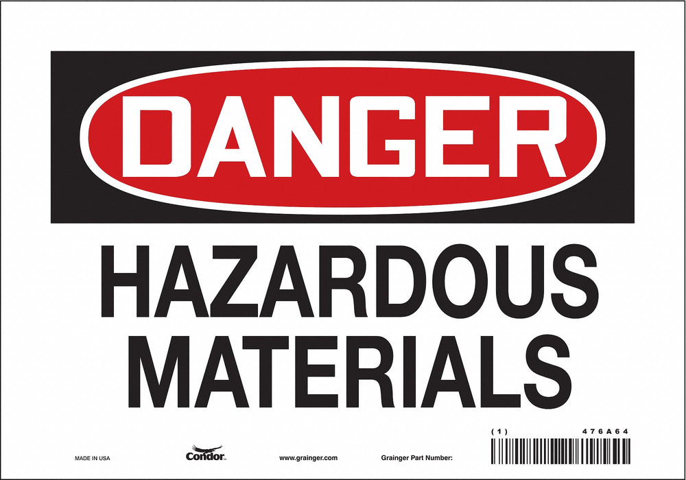 Safety Sign 7 in x 10 in Vinyl