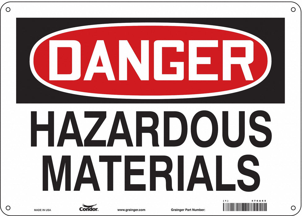 Safety Sign 10 in x 14 in Vinyl