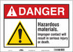 Safety Sign 10 inx14 in Vinyl