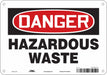 Chemical Sign 7 in x 10 in Aluminum