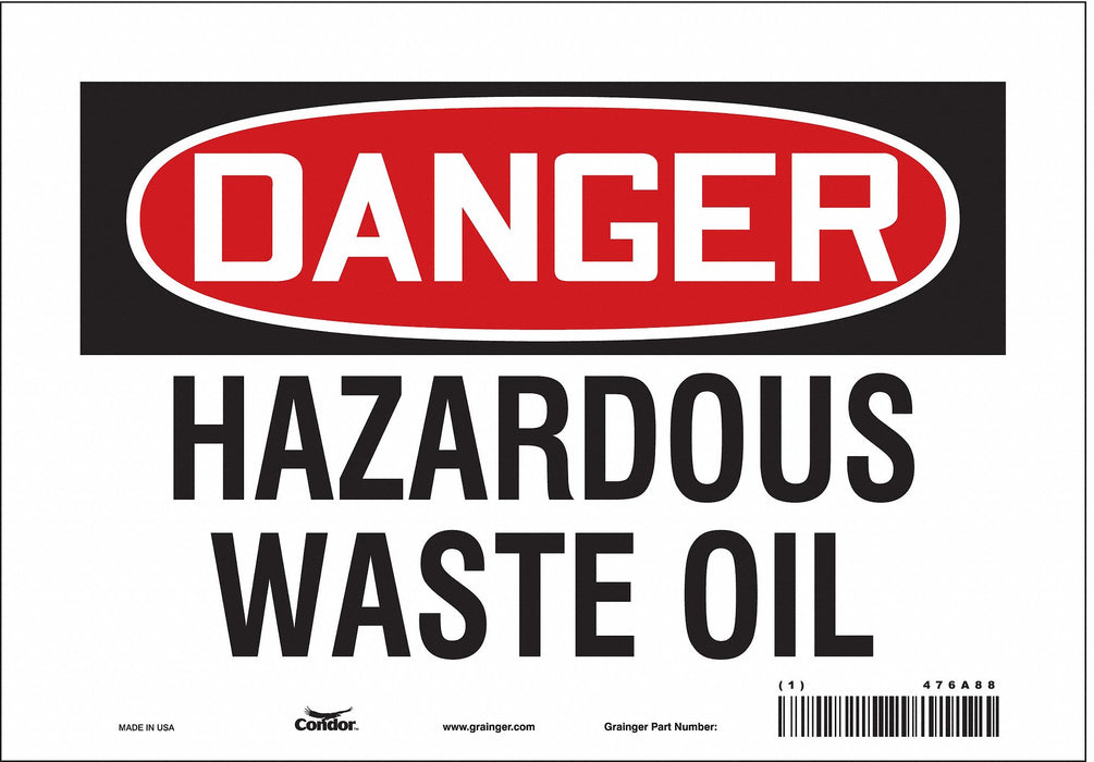 Safety Sign 7 inx10 in Vinyl