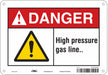 Chemical Sign 7 in x 10 in Aluminum