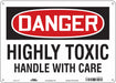 Safety Sign 10 in x 14 in Polyethylene
