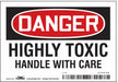 Safety Sign 3 1/2 inx5 in Vinyl