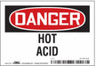 Safety Sign 3.5in x 5in Vinyl