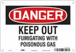 Safety Sign 7 in x 10 in Polyethylene