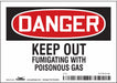 Safety Sign 3.5in x 5in Vinyl