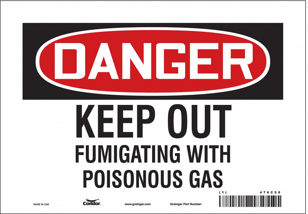 Safety Sign 7 in x 10 in Vinyl