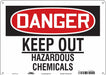 Safety Sign 10 inx14 in Polyethylene
