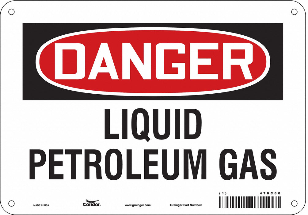 Safety Sign 7 in x 10 in Aluminum