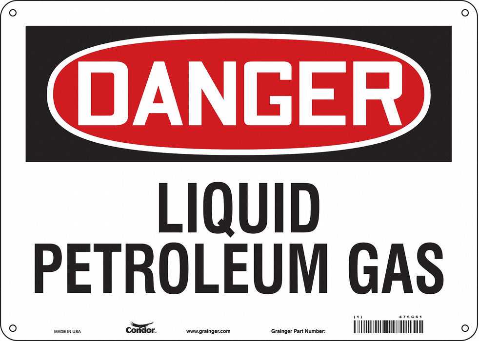 Safety Sign 10 inx14 in Aluminum