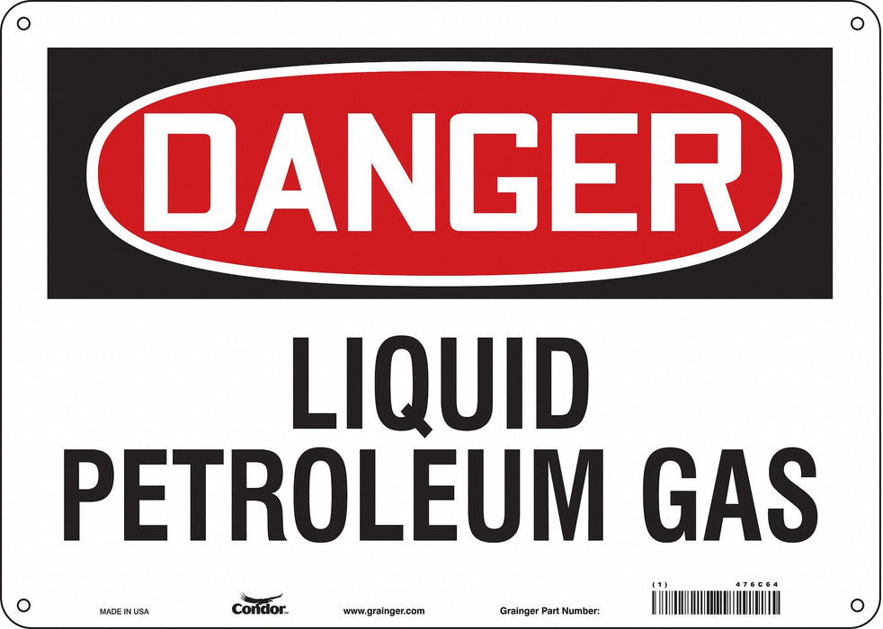 Safety Sign 10 inx14 in Polyethylene