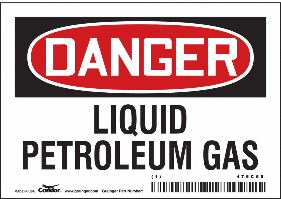 Safety Sign 3.5in x 5in Vinyl