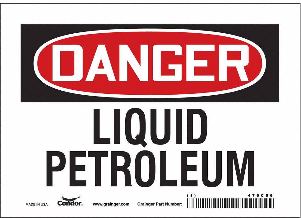 Safety Sign 5 in x 7 in Vinyl