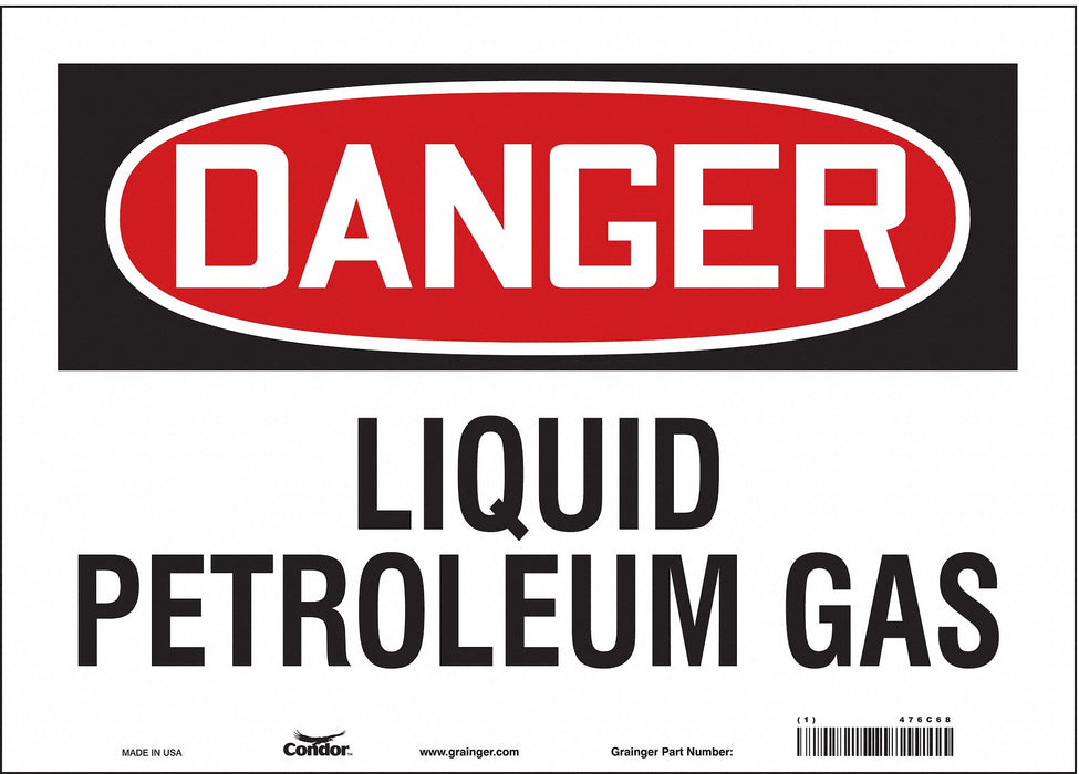 Safety Sign 10 in x 14 in Vinyl