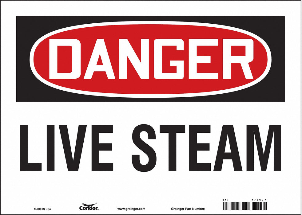 Safety Sign 10 in x 14 in Vinyl