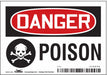 Safety Sign 3 1/2 inx5 in Vinyl