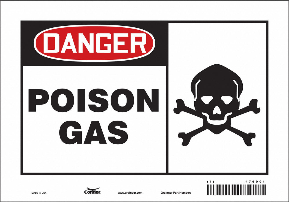 Safety Sign 7 in x 10 in Vinyl
