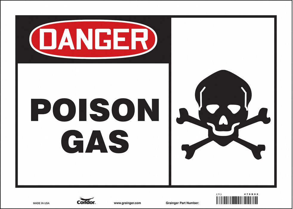 Safety Sign 10 in x 14 in Vinyl