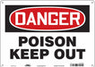 Safety Sign 10 in x 14 in Polyethylene