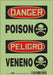 Safety Sign 10 in x 7 in Glow Vinyl