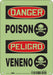 Safety Sign 10 in x 7 in Polyethylene
