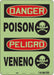 Safety Sign 14 in x 10 in Polyethylene