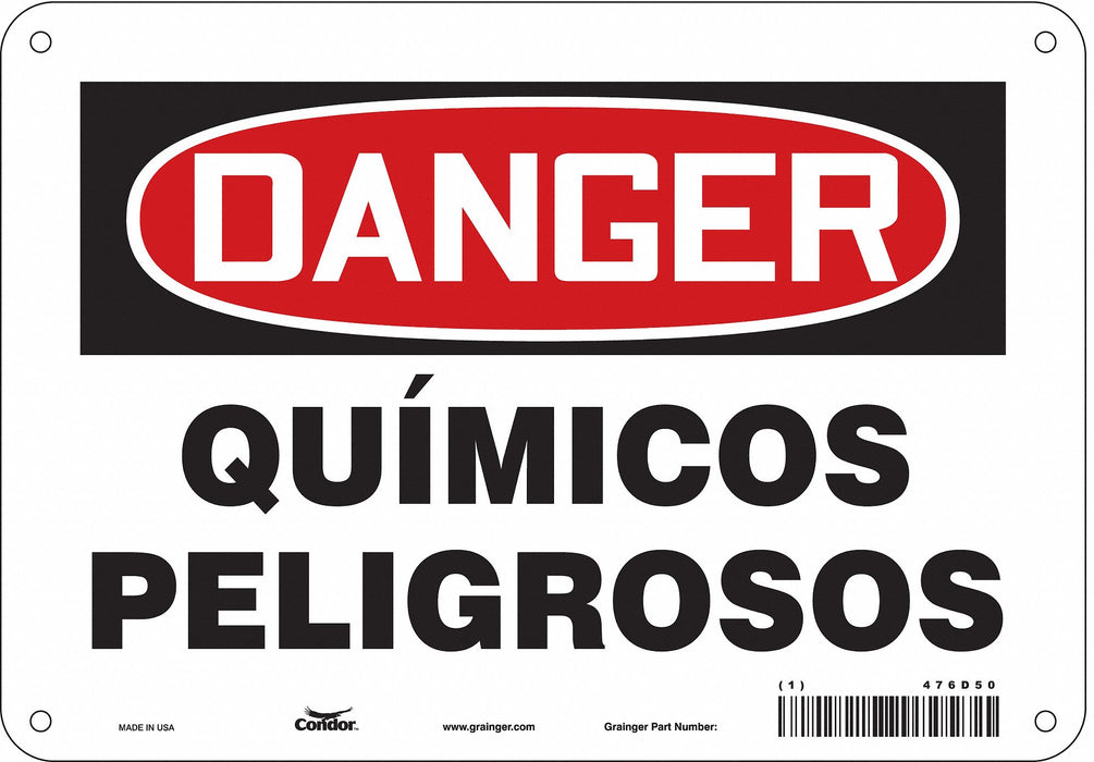 Safety Sign 7 in x 10 in Aluminum