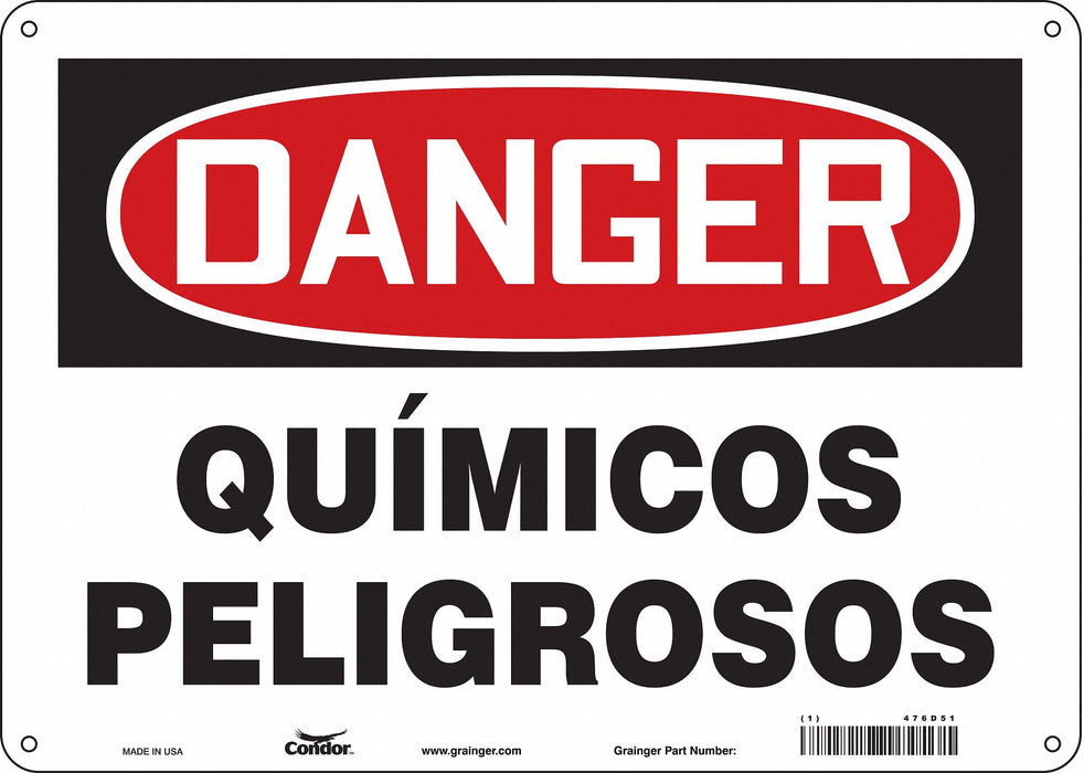Safety Sign 10 inx14 in Aluminum