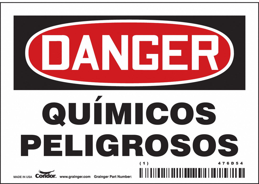 Safety Sign 3.5in x 5in Vinyl