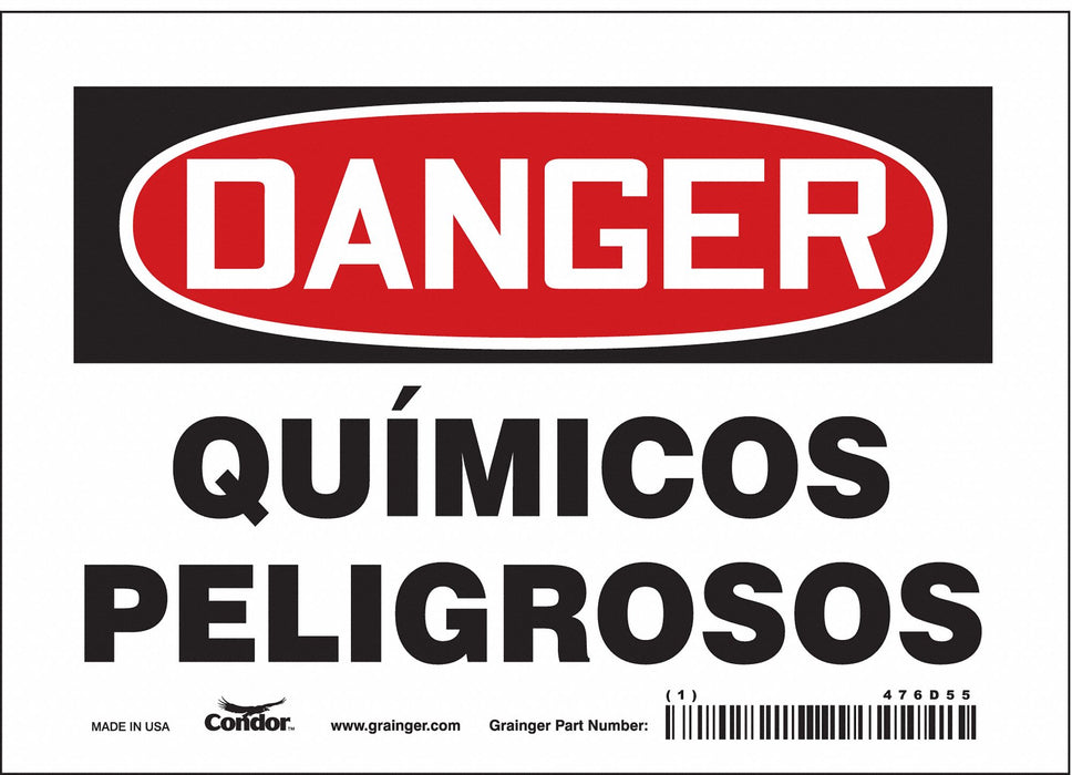 Safety Sign 5 in x 7 in Vinyl
