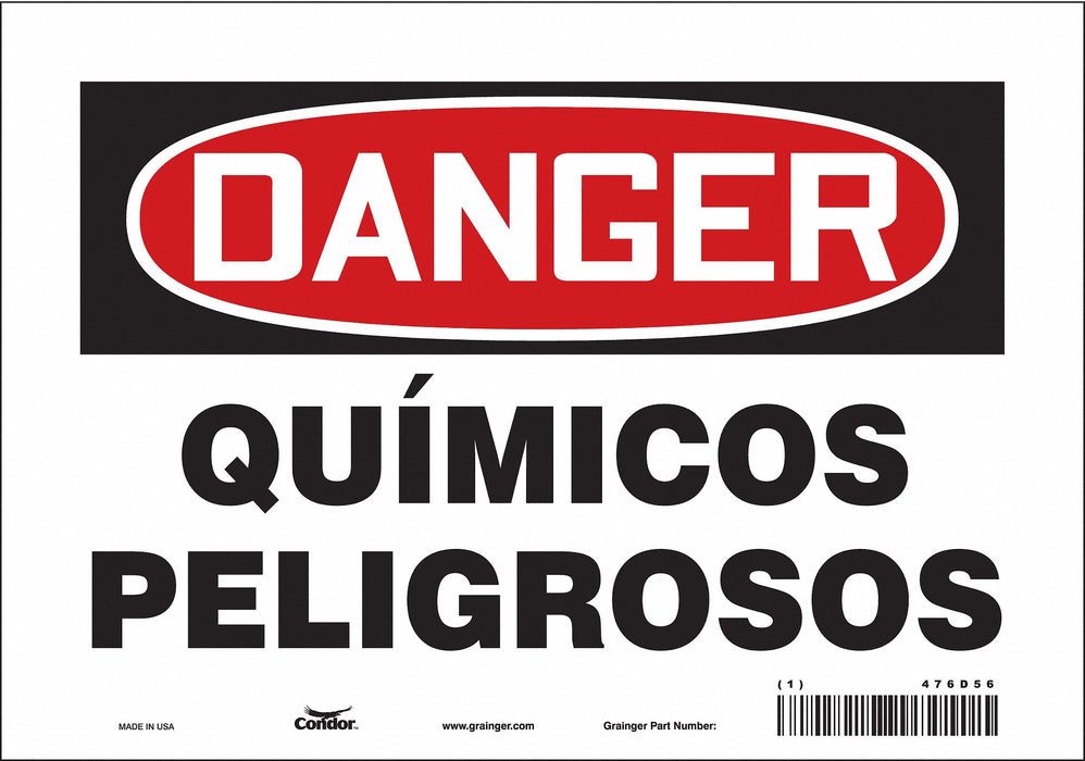 Safety Sign 7 in x 10 in Vinyl
