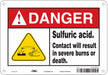 Chemical Sign 7 in x 10 in Aluminum