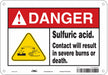 Safety Sign 7 inx10 in Polyethylene