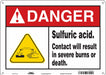 Safety Sign 10 inx14 in Polyethylene