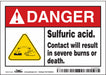 Safety Sign 3.5in x 5in Vinyl