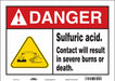 Safety Sign 10 inx14 in Vinyl