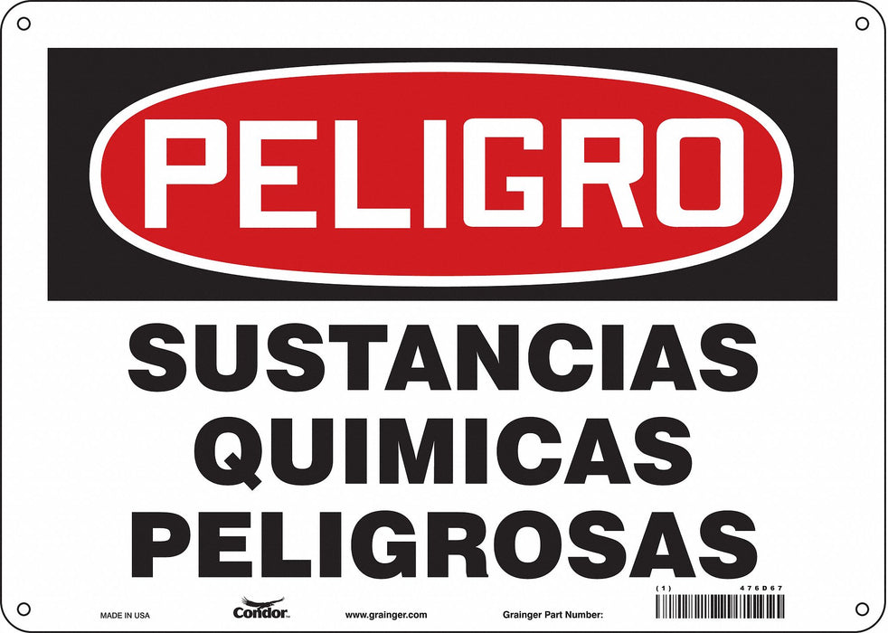 Safety Sign 10 inx14 in Aluminum