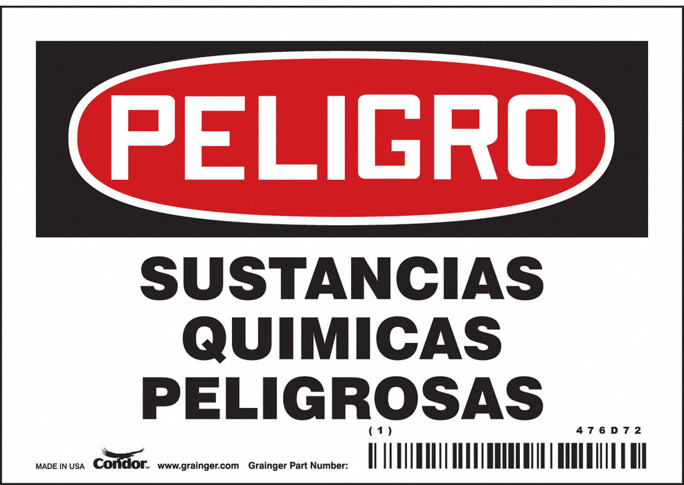 Safety Sign 3.5in x 5in Vinyl