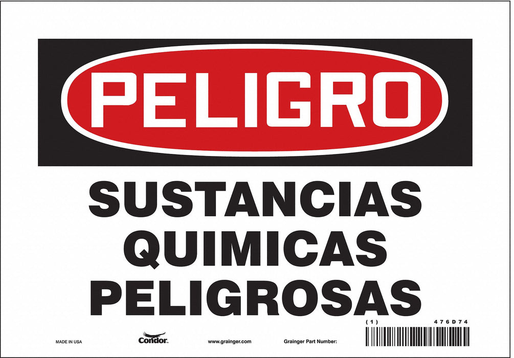 Safety Sign 7 in x 10 in Vinyl