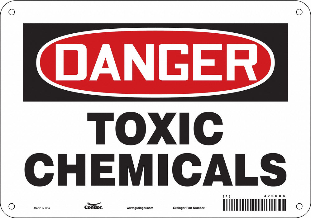 Safety Sign 7 in x 10 in Aluminum