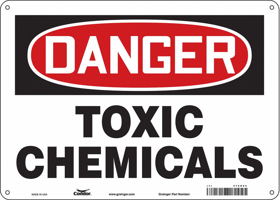 Safety Sign 10 in x 14 in Aluminum