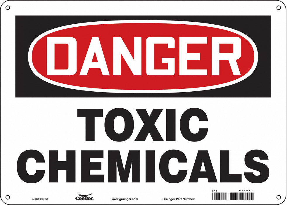 Safety Sign 10 in x 14 in Polyethylene